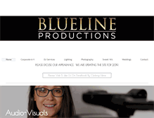 Tablet Screenshot of blue-line-productions.com